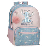 MOCHILA DOBLE STITCH YOU ARE MAGICAL 44CM ADAPTA CARRO | JOUMMA BAGS
